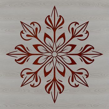 A delicate snowflake design, perfect for winter-themed projects, vector art for seamless scaling.