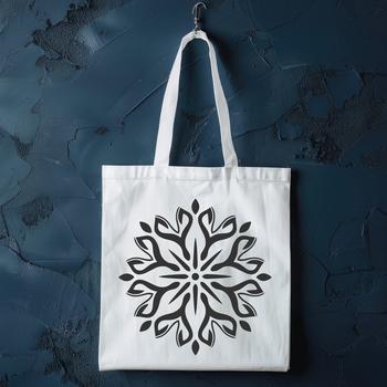 A delicate, intricately designed snowflake in vector format, perfect for winter-themed projects.