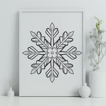 Creative Snowflake In SVG & PNG