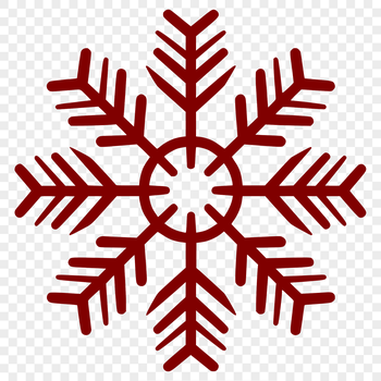 A delicate white snowflake with intricate edges, ideal for winter-themed designs and crafts.