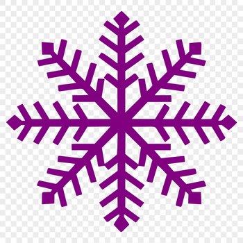 A simple line drawing of a delicate snowflake with intricate details, suitable for winter and Christmas designs.
