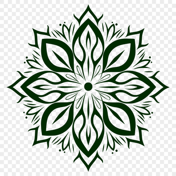 A delicate, intricate snowflake with symmetrical patterns.