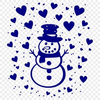 Free Snowman - Laser Engraver SVG