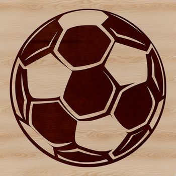 A stylized illustration of a football, suitable for digital projects and print-on-demand applications.