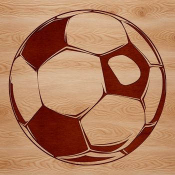 A high-quality SVG illustration of a football ball.