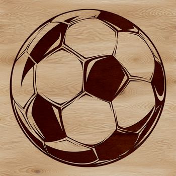 A high-quality digital illustration of a soccer ball, suitable for vector graphics design and commercial or personal use.