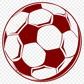 A detailed clip art design of a football, suitable for various digital applications.