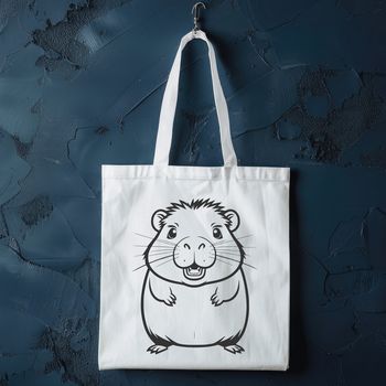 An SVG graphic representation of a large aquatic rodent with webbed feet.