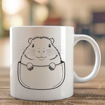 An SVG graphic featuring a close-up view of a capybara's face and body, suitable for vector art design projects.