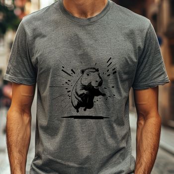 An SVG vector design of a capybara, suitable for use in graphic design projects.