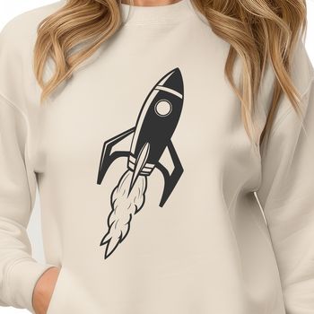 Detailed vector design of a spaceship with metallic textures and futuristic elements.