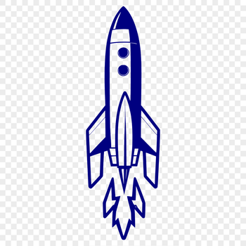 A futuristic spaceship with sleek design elements, ideal for vector art projects and cutting machine templates.