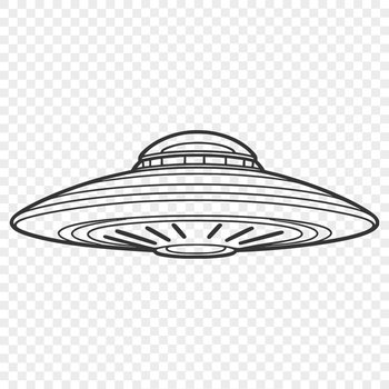 A detailed illustration of a spaceship in space.