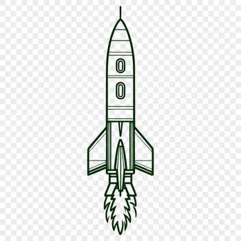 A futuristic spaceship in orbit around a distant planet.