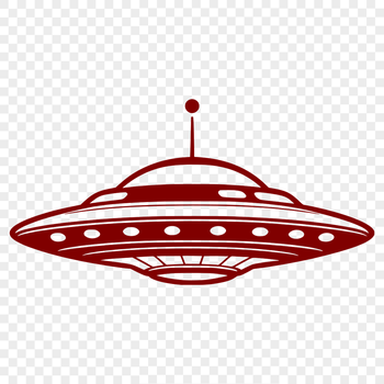 Vector illustration of a futuristic spaceship soaring through the cosmos.