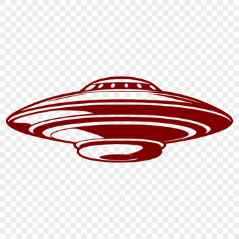 Detailed SVG design of an extraterrestrial spacecraft with metallic details.