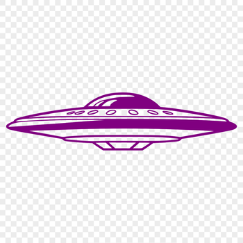 Detailed SVG design of a spacecraft with sleek lines and metallic details.
