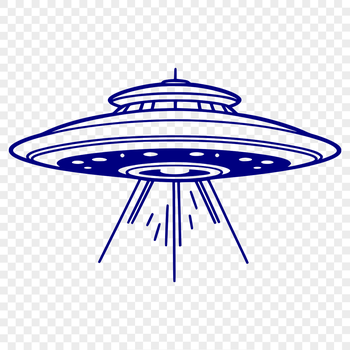 A futuristic spaceship with sleek design, ideal for vector art and cutting machine projects.