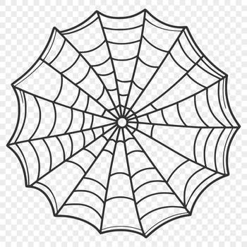 An SVG design of a intricate spider web pattern.