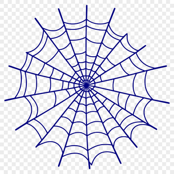 A delicate spider web design created using vector art techniques.