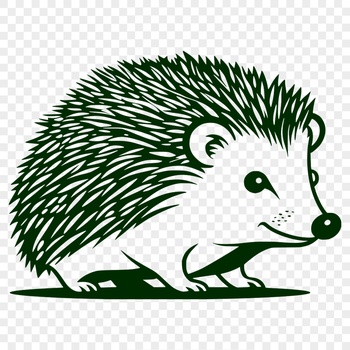 An SVG image featuring an animal with a distinctive spiny coat.