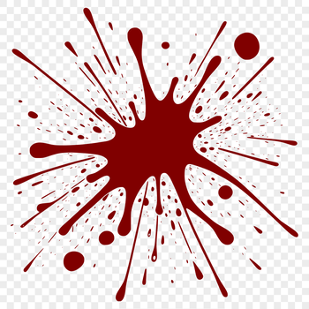 A stylized graphic illustration of a splat shape, suitable for digital cutting machines and vector design.