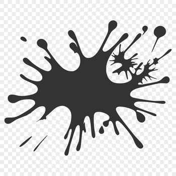 A colorful splat shape designed as a vector graphic, suitable for various uses including clip art and stencil designs.
