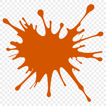 A colorful splat shape in vector format for various design applications.