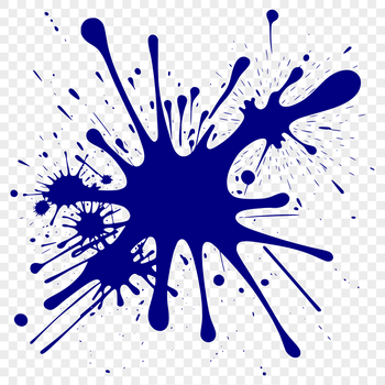 A simple shape representing a splat made with slime, suitable for vector design.