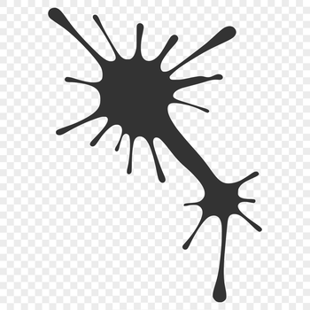 A stylized splat shape made from thick, gloopy slime.