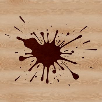 A colorful splat shape with irregular edges, suitable for vector design.