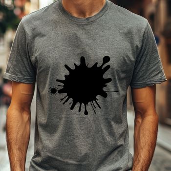 A vibrant splat shape in vector format, suitable for cutting machines and clip art projects.