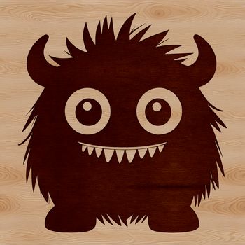 A colorful illustration of a cute monster's face, suitable for various digital projects.