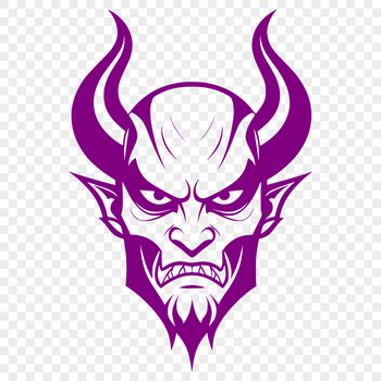 A digital illustration of the devil, suitable for various design applications.