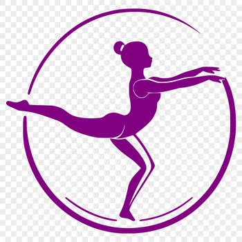 A young athlete performing a tumbling pass on a springboard, depicted in vector format as a scalable graphic.