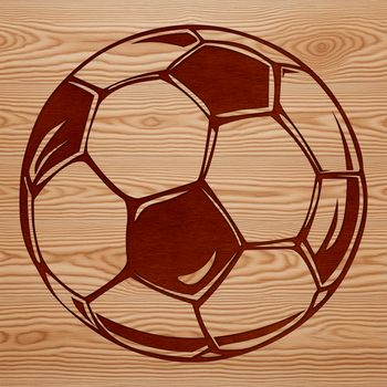 A detailed illustration of a football ball in various views.