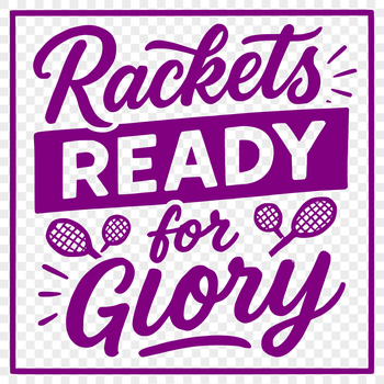 A collection of inspirational tennis quotes in a clean vector format.