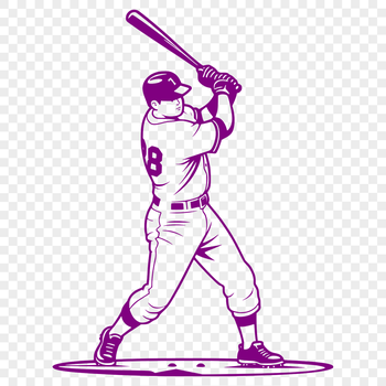 A stylized illustration of a baseball with a textured surface, suitable for use in various digital applications.