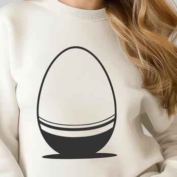 A colorful Easter egg design in vector format, ideal for crafting and DIY projects.