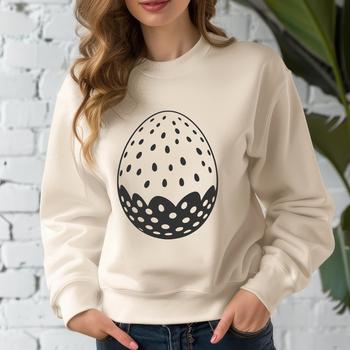 A simple, hand-drawn Easter egg design created using vector art.