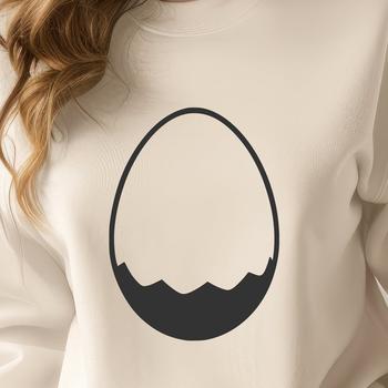 Colorful illustrated Easter egg design in vector format.