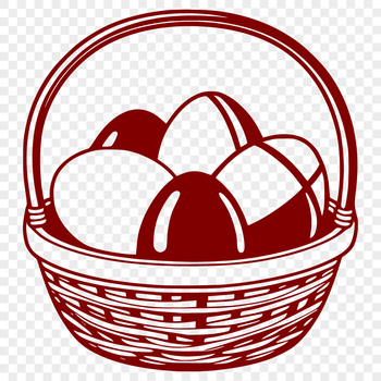 A 2D illustration of a colorful Easter egg, suitable for vector graphics and digital design projects.