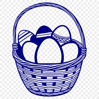 Colorful Easter egg design with intricate details, suitable for vector art and digital crafting.