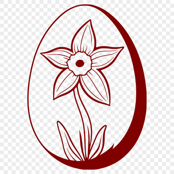 A colorful Easter egg illustration created as a vector graphic, ideal for digital and print projects.