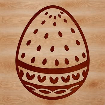 A colorful Easter egg designed as a vector graphic, suitable for digital use.