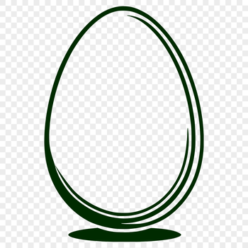 A colorful illustration of a traditional Easter egg with decorative patterns.
