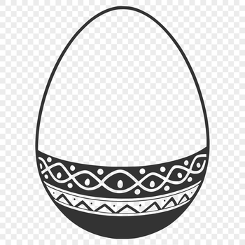 Easter-themed vector egg graphic for crafting and design projects.