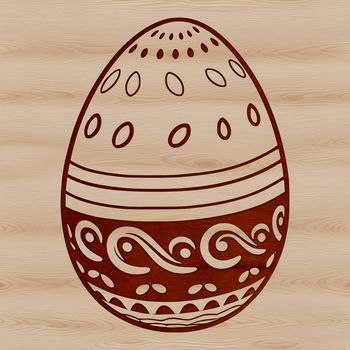 Easter-themed SVG clip art illustration featuring a decorated egg.