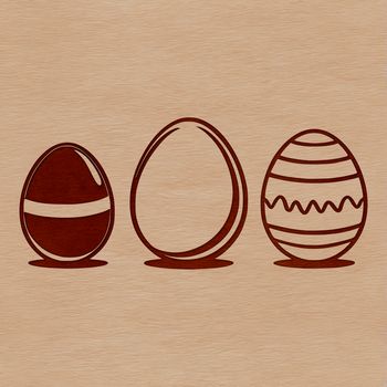 A geometrically precise design of a traditional Easter egg with intricate details.