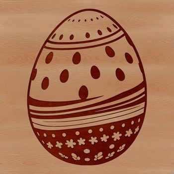 Easter-themed SVG illustration of a decorated Easter egg with intricate design.